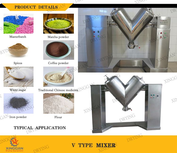 Applications of V Type Mixer
