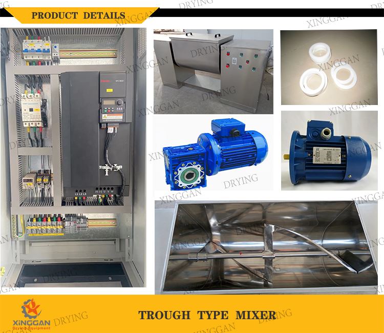 Details of Trough Type Mixer