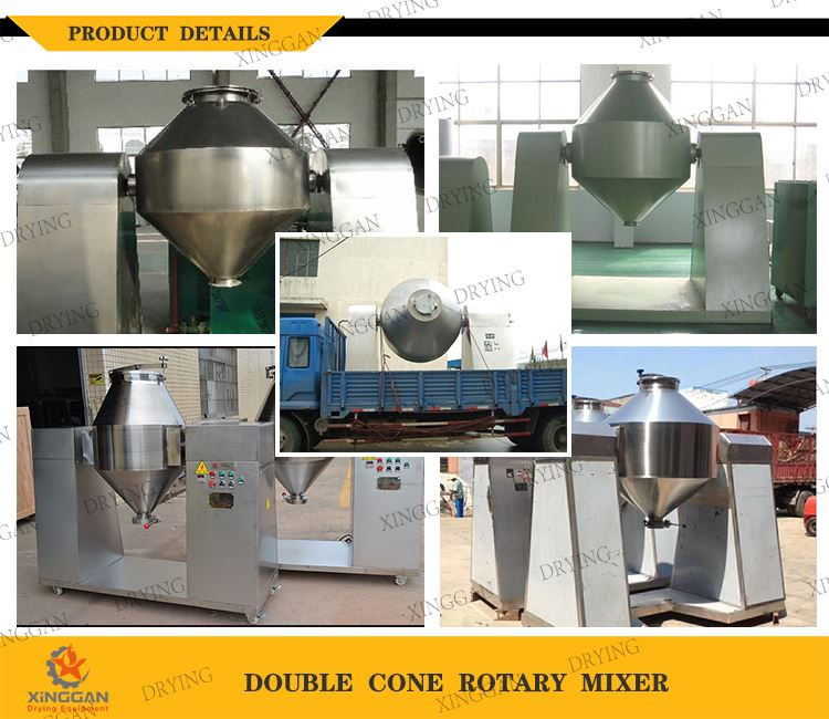 Cases of Double Cone Rotary Mixer