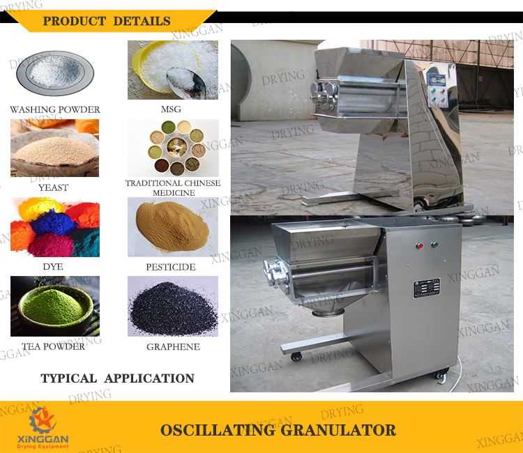 Applications of Oscillating Granulator