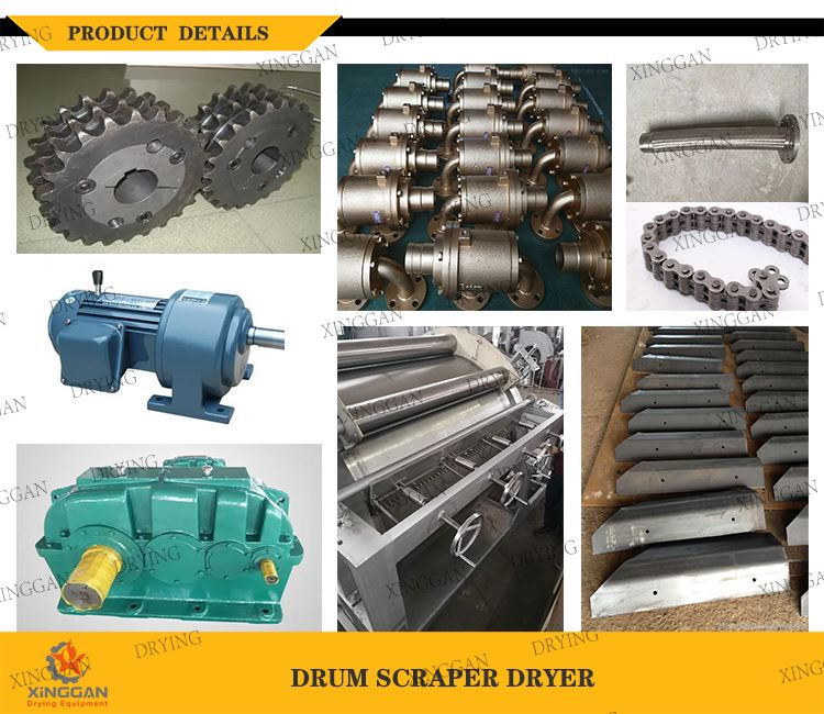 Details of Drum Scraper Dryer Details of Drum Scraper Dryer