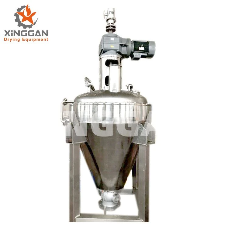 The work to be done before the operation of the vacuum dryer